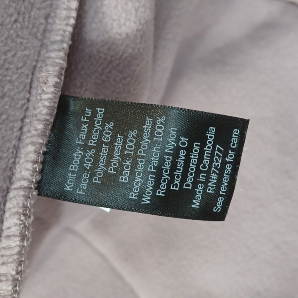NWT Lavender Purple Cropped Fleece & Faux Fur Sherpa Big Pockets Zip-Up Jacket - Picture 10 of 13